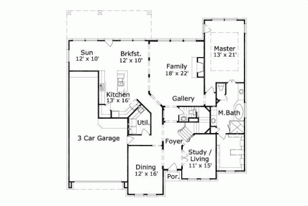 Main Floor Plan: 19-842