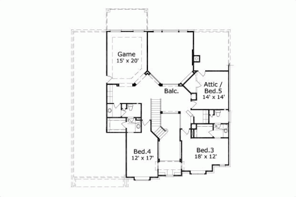 Upper/Second Floor Plan: 19-843