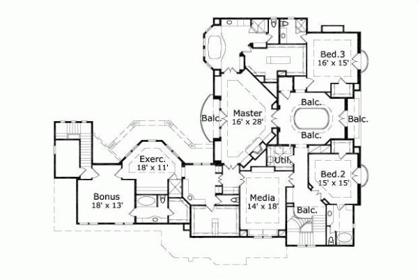 Upper/Second Floor Plan: 19-853
