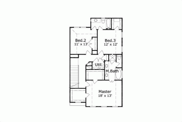 Upper/Second Floor Plan: 19-857