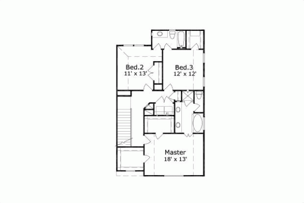 Upper/Second Floor Plan: 19-858