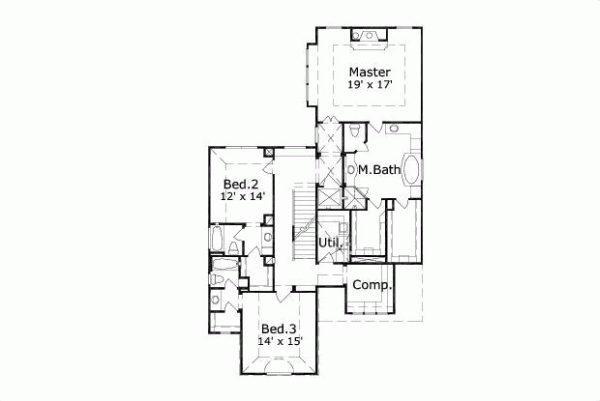 Upper/Second Floor Plan: 19-861