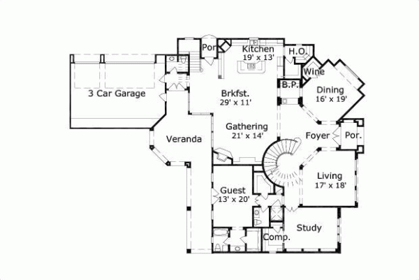 Main Floor Plan: 19-870