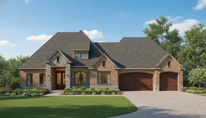 Traditional house plans 19-874 - front exterior, 3,120 sq ft, 4 bed, 3 bath house plans | Monster House Plans