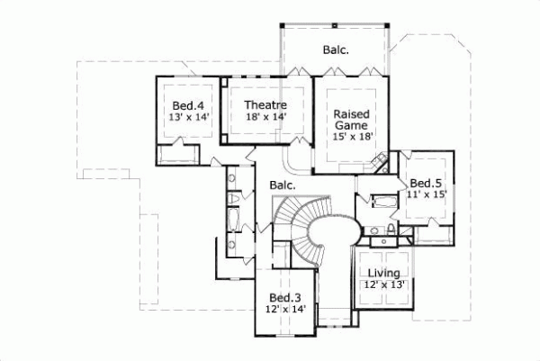 Upper/Second Floor Plan: 19-877