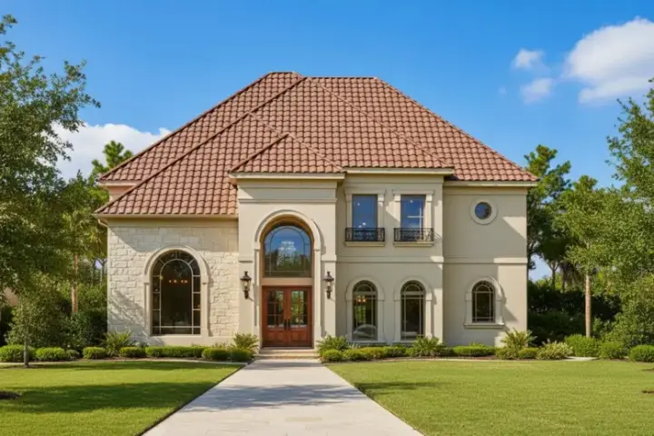 Traditional house plans 19-884 - front exterior, 4,196 sq ft, 4 bed, 3 bath house plans | Monster House Plans