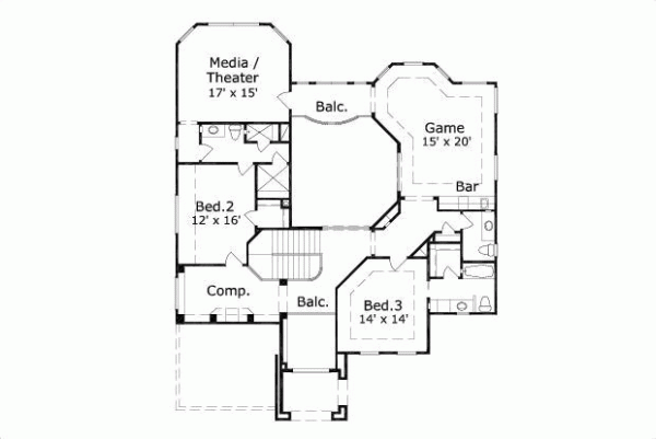 Upper/Second Floor Plan: 19-884