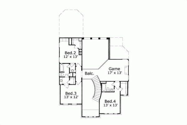 Upper/Second Floor Plan: 19-888