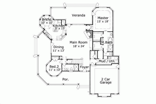 Main Floor Plan: 19-889