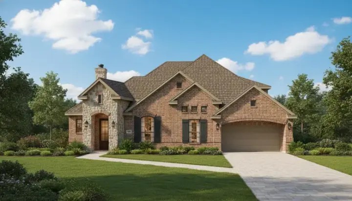 Traditional house plans 19-892 - front exterior, 2,584 sq ft, 3 bed, 2 bath house plans | Monster House Plans
