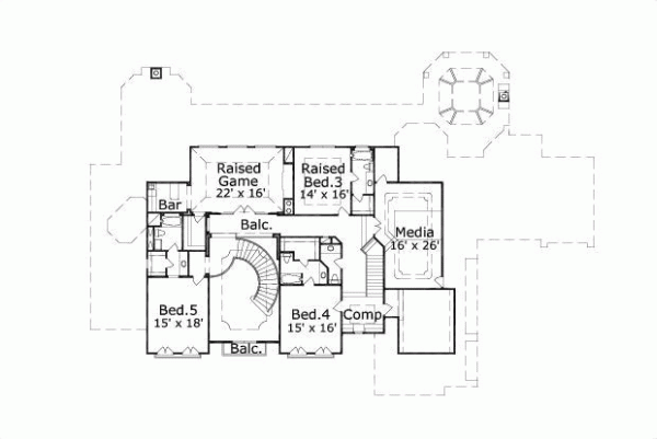 Upper/Second Floor Plan: 19-896