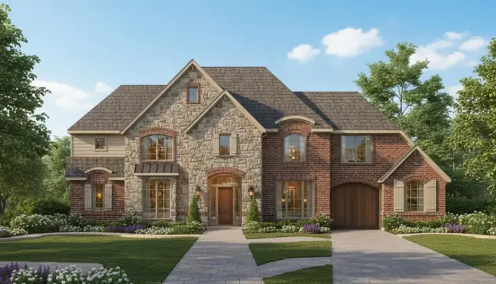 Traditional house plans 19-898 - front exterior, 3,801 sq ft, 5 bed, 3 bath house plans | Monster House Plans