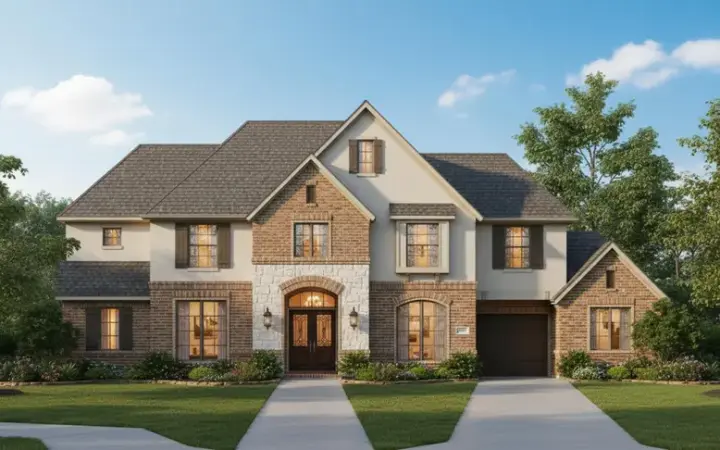 Traditional house plans 19-899 - front exterior, 3,801 sq ft, 5 bed, 3 bath house plans | Monster House Plans