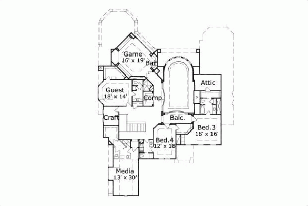 Upper/Second Floor Plan: 19-901