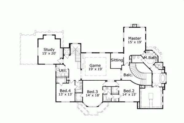 Upper/Second Floor Plan: 19-904