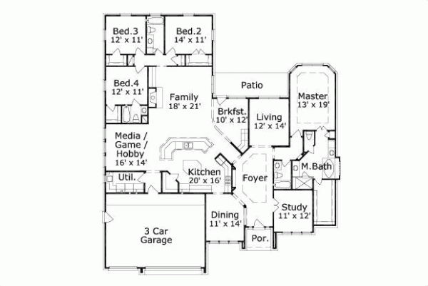 Main Floor Plan: 19-906