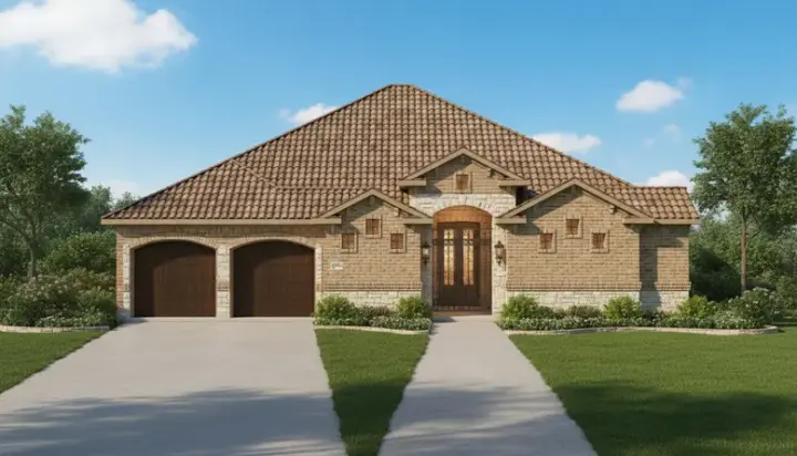 Traditional house plans 19-909 - front exterior, 2,793 sq ft, 3 bed, 3 bath house plans | Monster House Plans