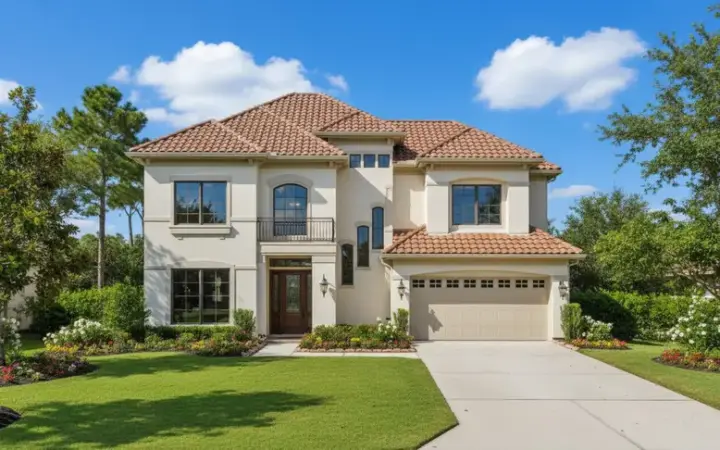 Mediterranean house plans 19-910 - front exterior, 4,007 sq ft, 4 bed, 4 bath house plans | Monster House Plans