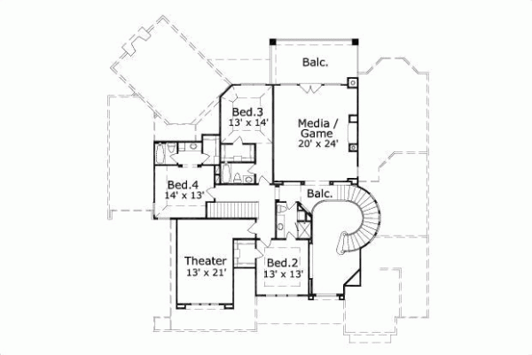 Upper/Second Floor Plan: 19-915