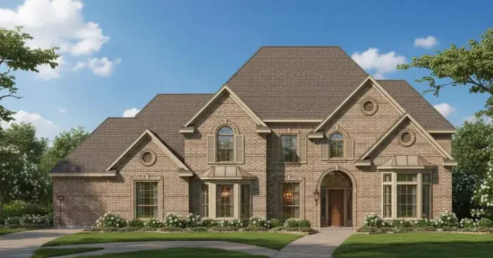 Traditional house plans 19-923 - front exterior, 4,233 sq ft, 5 bed, 4 bath house plans | Monster House Plans