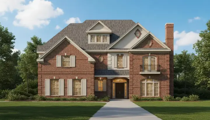 Traditional house plans 19-927 - front exterior, 4,235 sq ft, 4 bed, 4 bath house plans | Monster House Plans