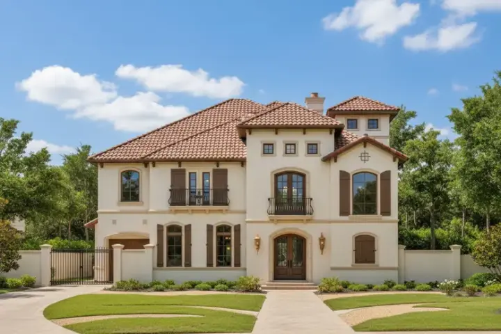 Mediterranean house plans 19-928 - front exterior, 7,209 sq ft, 5 bed, 5 bath house plans | Monster House Plans