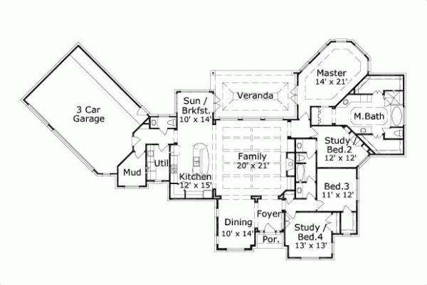 Main Floor Plan: 19-932