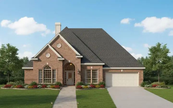 Traditional house plans 19-934 - front exterior, 3,353 sq ft, 4 bed, 3 bath house plans | Monster House Plans
