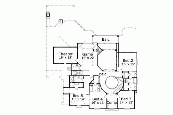 Upper/Second Floor Plan: 19-937