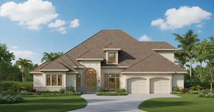 Traditional house plans 19-943 - front exterior, 4,046 sq ft, 3 bed, 2 bath house plans | Monster House Plans