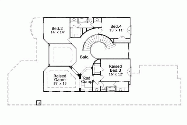Upper/Second Floor Plan: 19-944