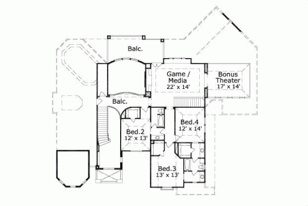 Upper/Second Floor Plan: 19-950
