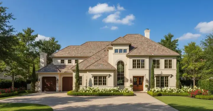 Mediterranean house plans 19-955 - front exterior, 4,873 sq ft, 4 bed, 3 bath house plans | Monster House Plans