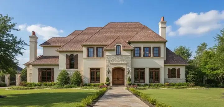 Traditional house plans 19-967 - front exterior, 6,754 sq ft, 4 bed, 3 bath house plans | Monster House Plans