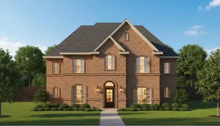 Traditional house plans 19-969 - front exterior, 3,173 sq ft, 4 bed, 3 bath house plans | Monster House Plans