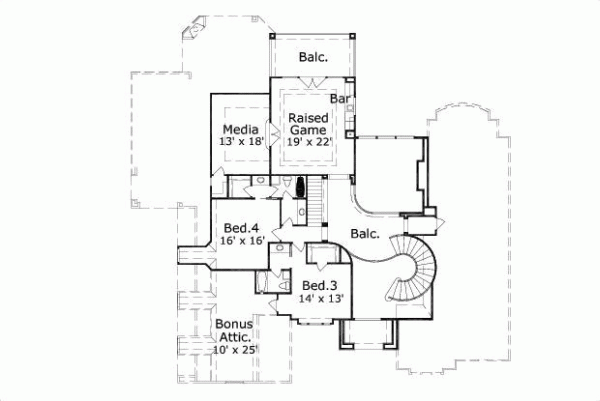 Upper/Second Floor Plan: 19-976