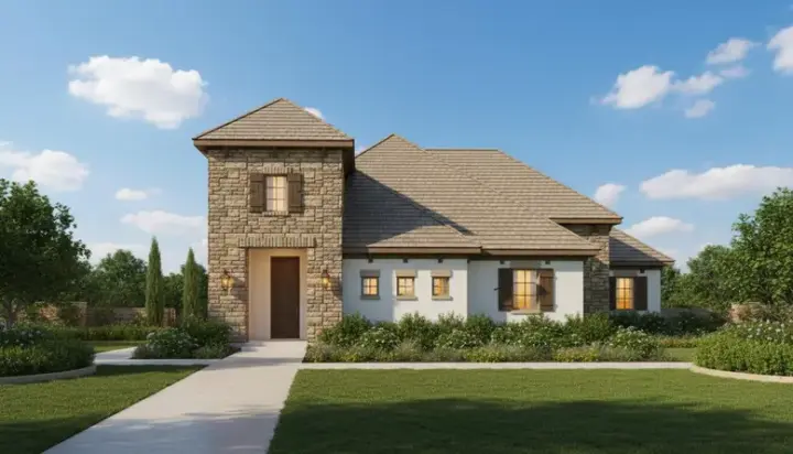 European house plans 19-981 - front exterior, 1,185 sq ft, 0 bed, 0 bath house plans | Monster House Plans