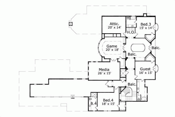Upper/Second Floor Plan: 19-988