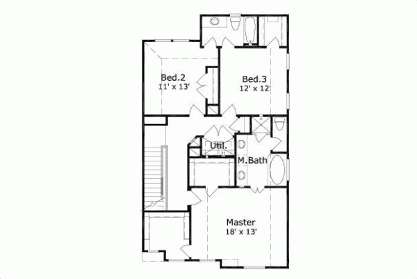 Upper/Second Floor Plan: 19-989