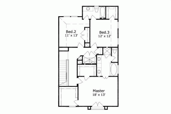 Upper/Second Floor Plan: 19-990