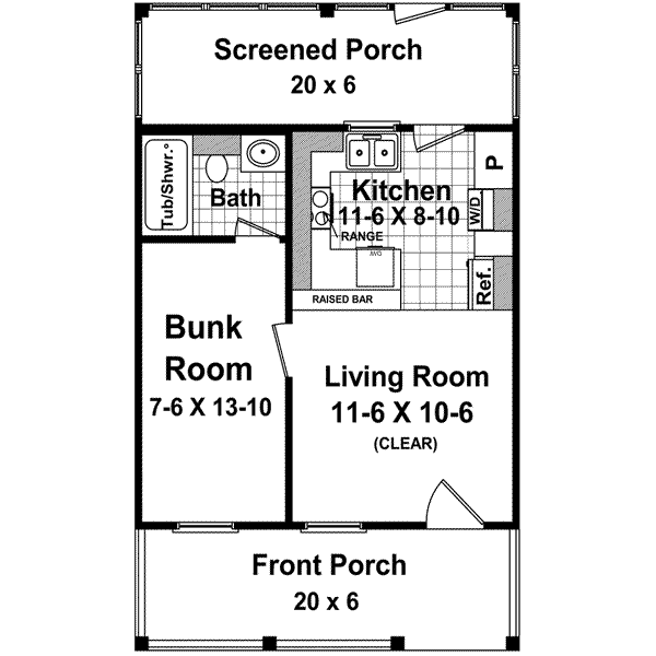 Main Floor Plan: 2-106