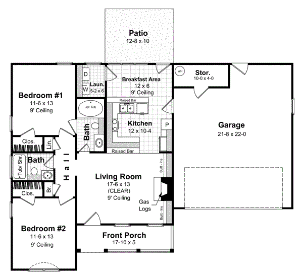 Main Floor Plan: 2-117