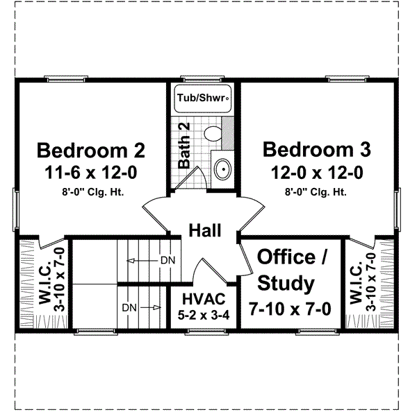 Upper/Second Floor Plan: 2-120