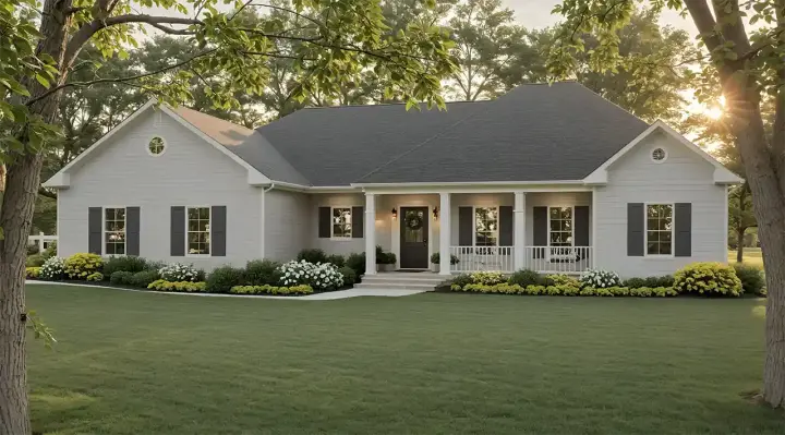 Southern house plans 2-156 - front exterior, 1,654 sq ft, 3 bed, 2 bath house plans | Monster House Plans