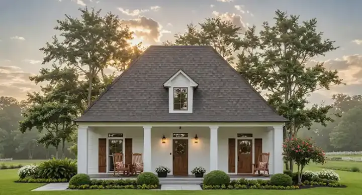 Country house plans 2-161 - front exterior, 1,733 sq ft, 3 bed, 2 bath house plans | Monster House Plans