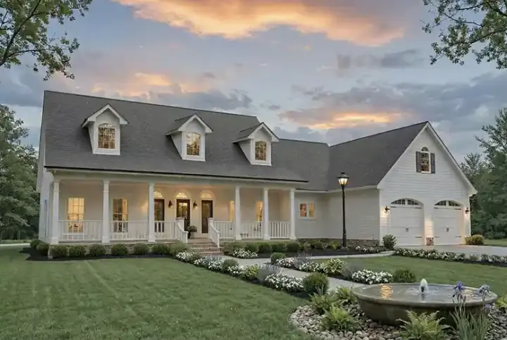 Southern house plans 2-168 - front exterior, 1,799 sq ft, 3 bed, 2 bath house plans | Monster House Plans