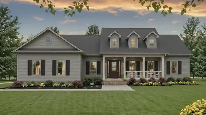 Southern house plans 2-175 - front exterior, 1,800 sq ft, 3 bed, 3 bath house plans | Monster House Plans