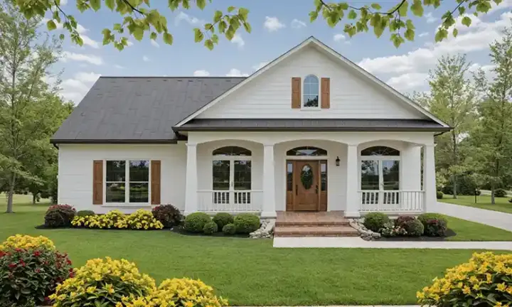 Southern house plans 2-202 - front exterior, 2,000 sq ft, 3 bed, 2 bath house plans | Monster House Plans