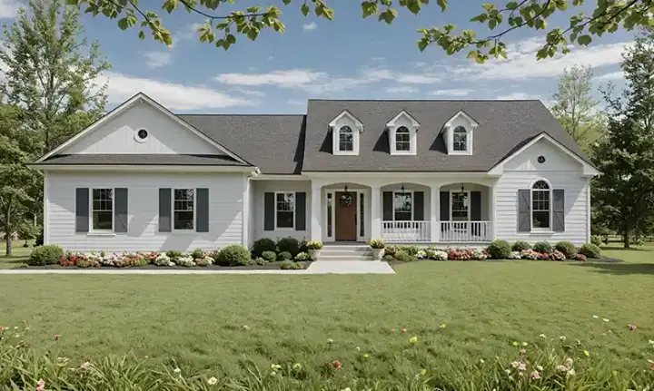 Southern house plans 2-207 - front exterior, 2,002 sq ft, 3 bed, 2 bath house plans | Monster House Plans