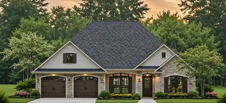 Traditional house plans 2-211 - front exterior, 2,006 sq ft, 3 bed, 2 bath house plans | Monster House Plans